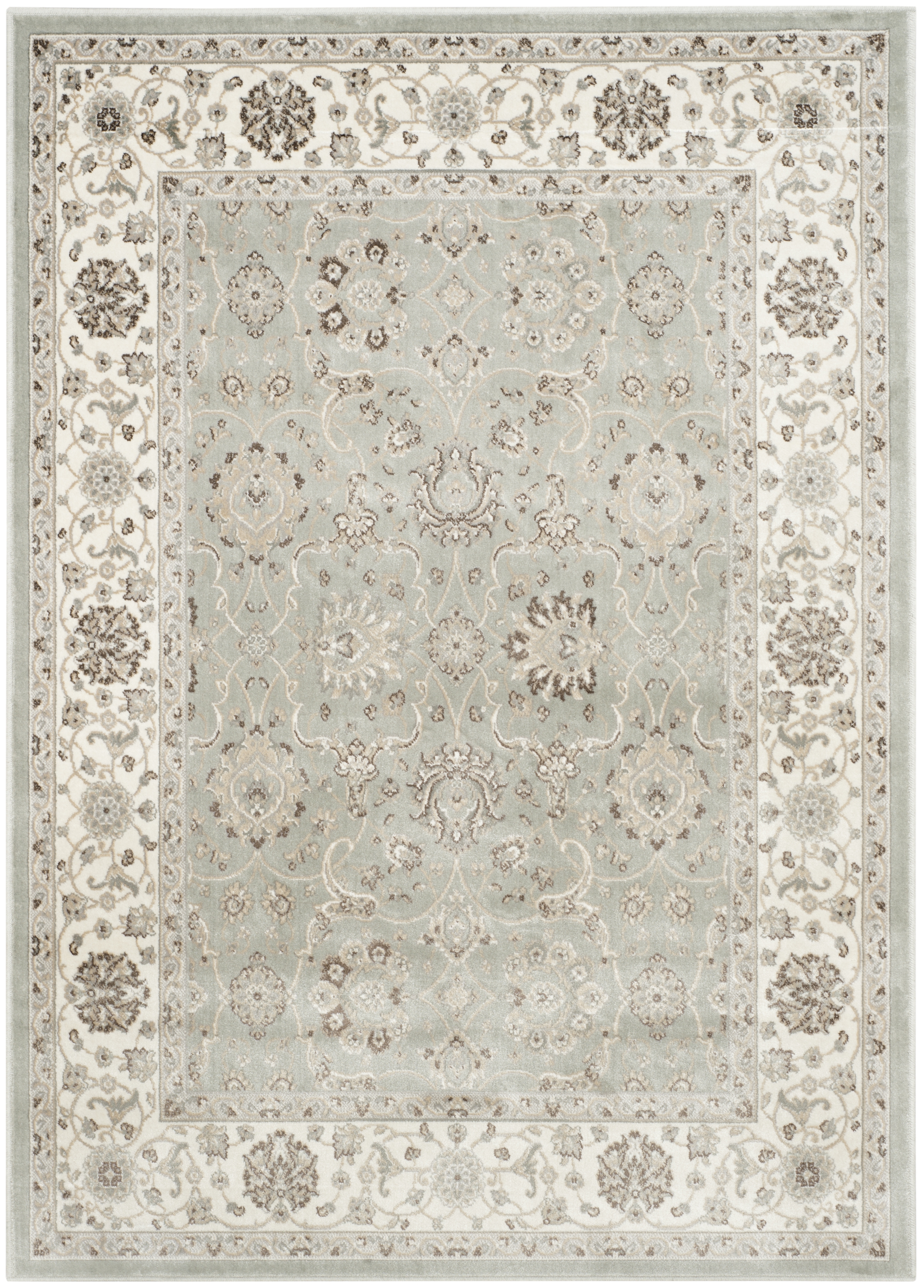 Arlo Home Woven Area Rug, PEG608Q, Silver/Cream,  4' X 5' 3" - Image 0