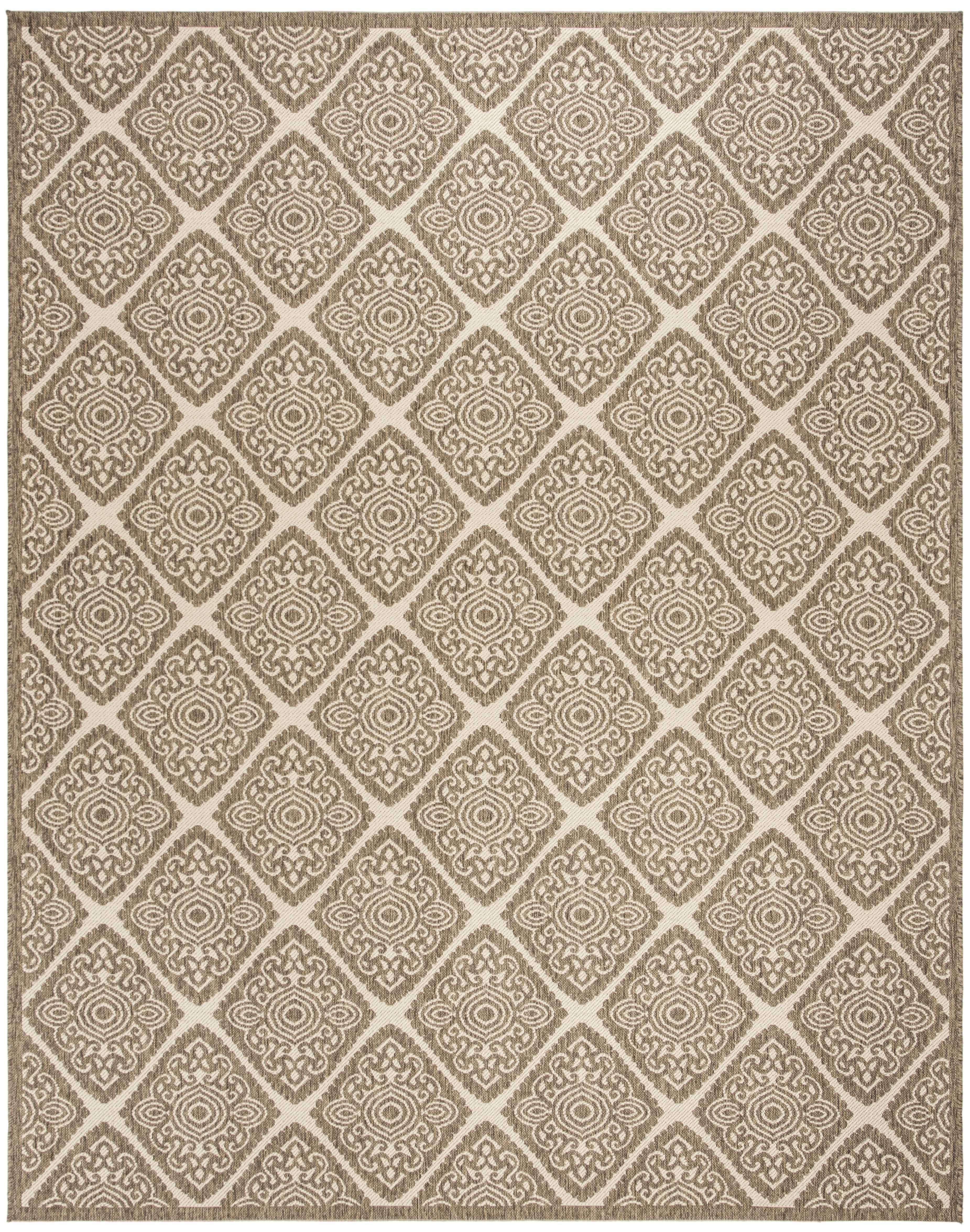 Arlo Home Indoor/Outdoor Woven Area Rug, LND132C, Cream/Beige,  9' X 12' - Image 0