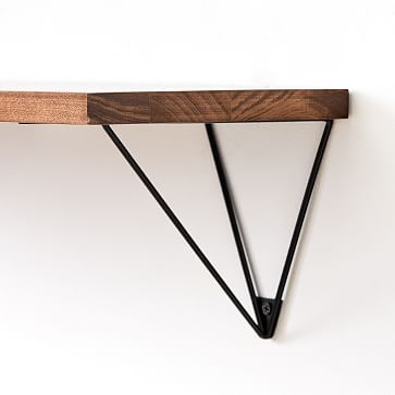 Linear Wood Shelf, Walnut, Large - Image 4