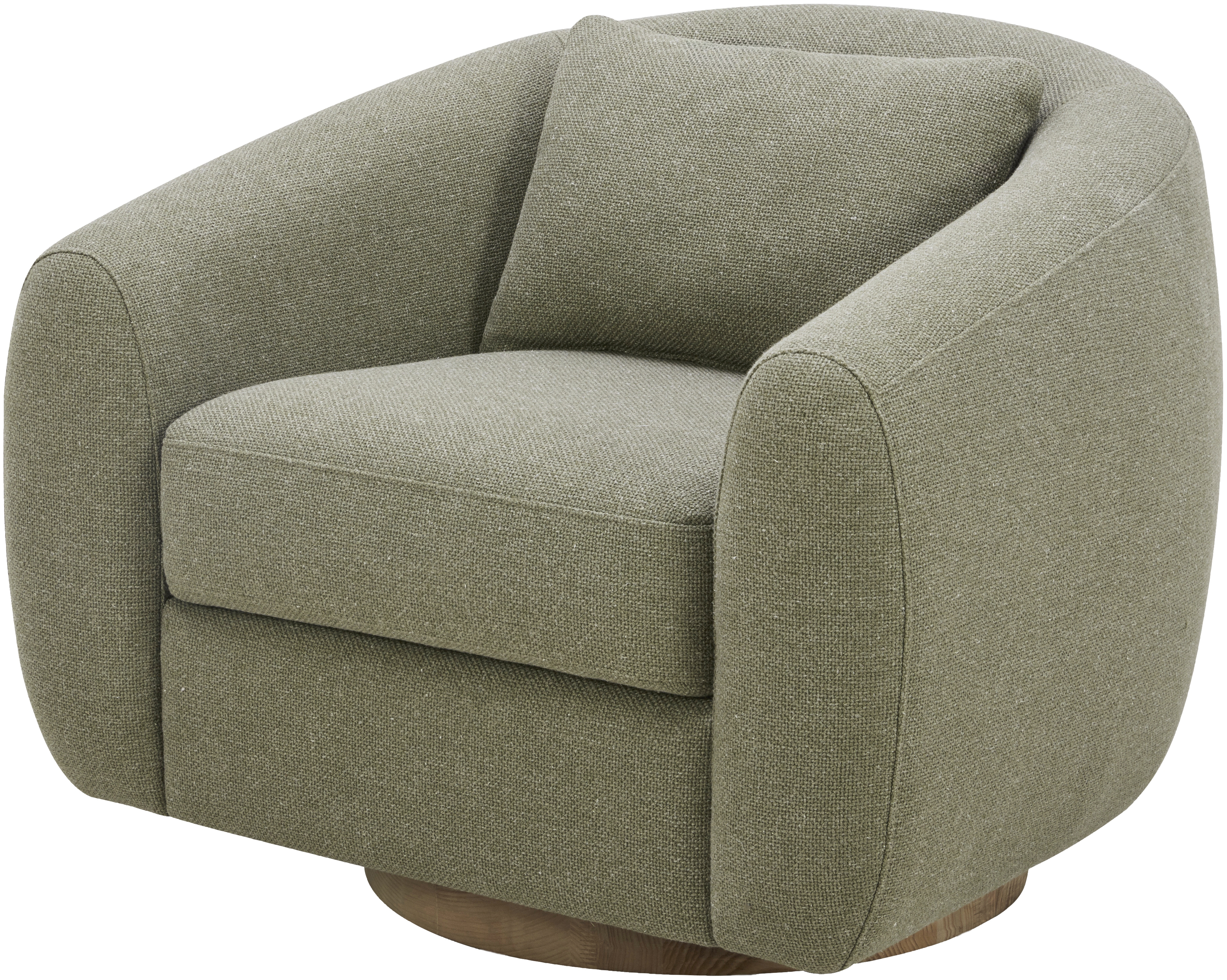 Loma Polyester 30"H x 37"W x 33"D Swivel Chair - Image 0