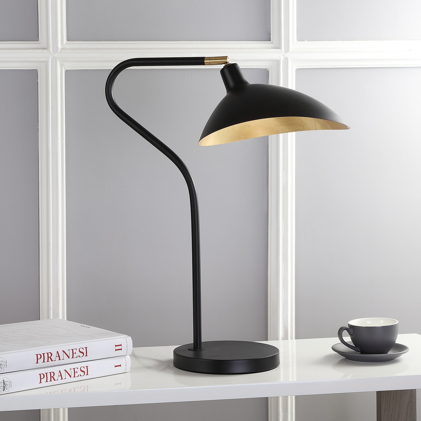 Giselle Table Lamp - Black/Gold - Arlo Home - Image 2