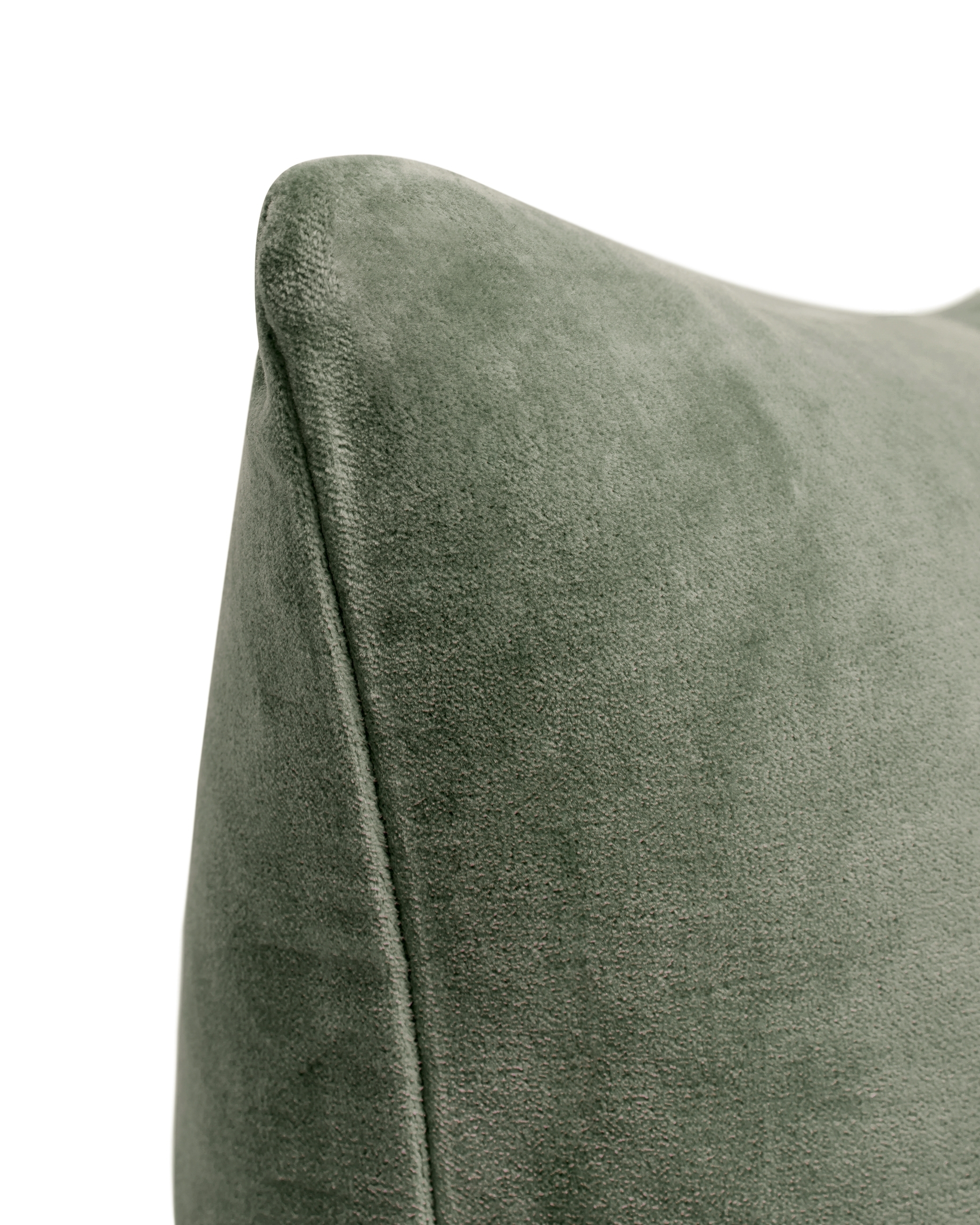 Charlotte Velvet Lumbar Pillow, Moss - Image 2