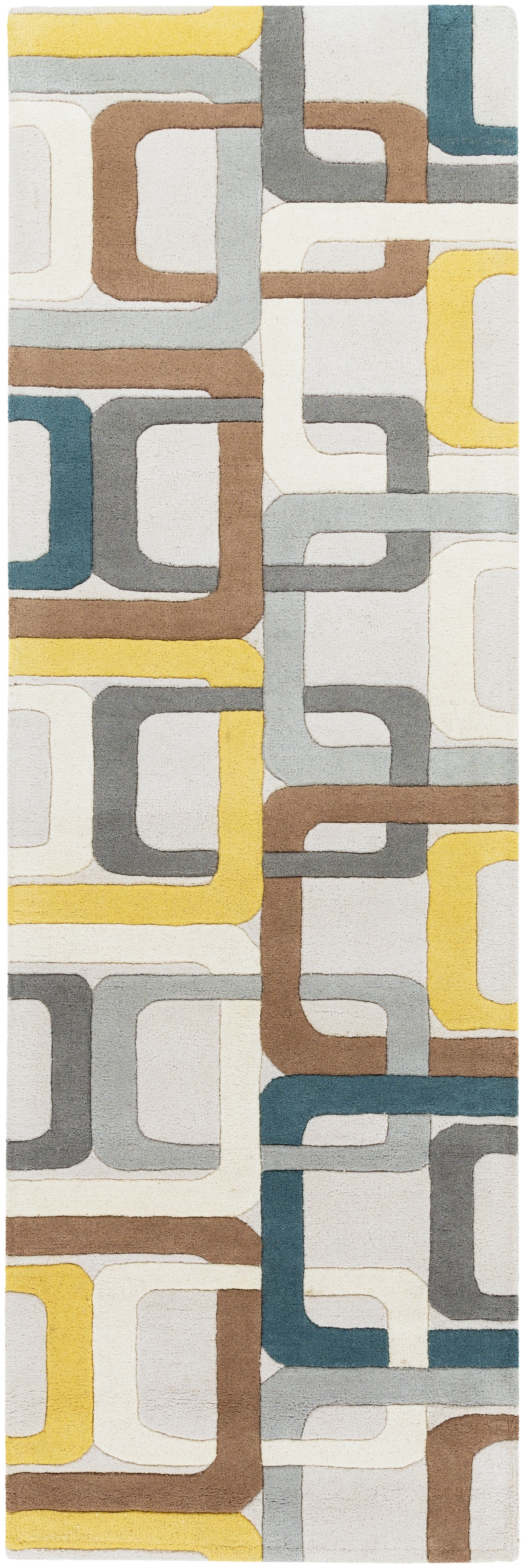 Forum Gray Indoor 2'6" x 8' Handmade Rug - Image 0