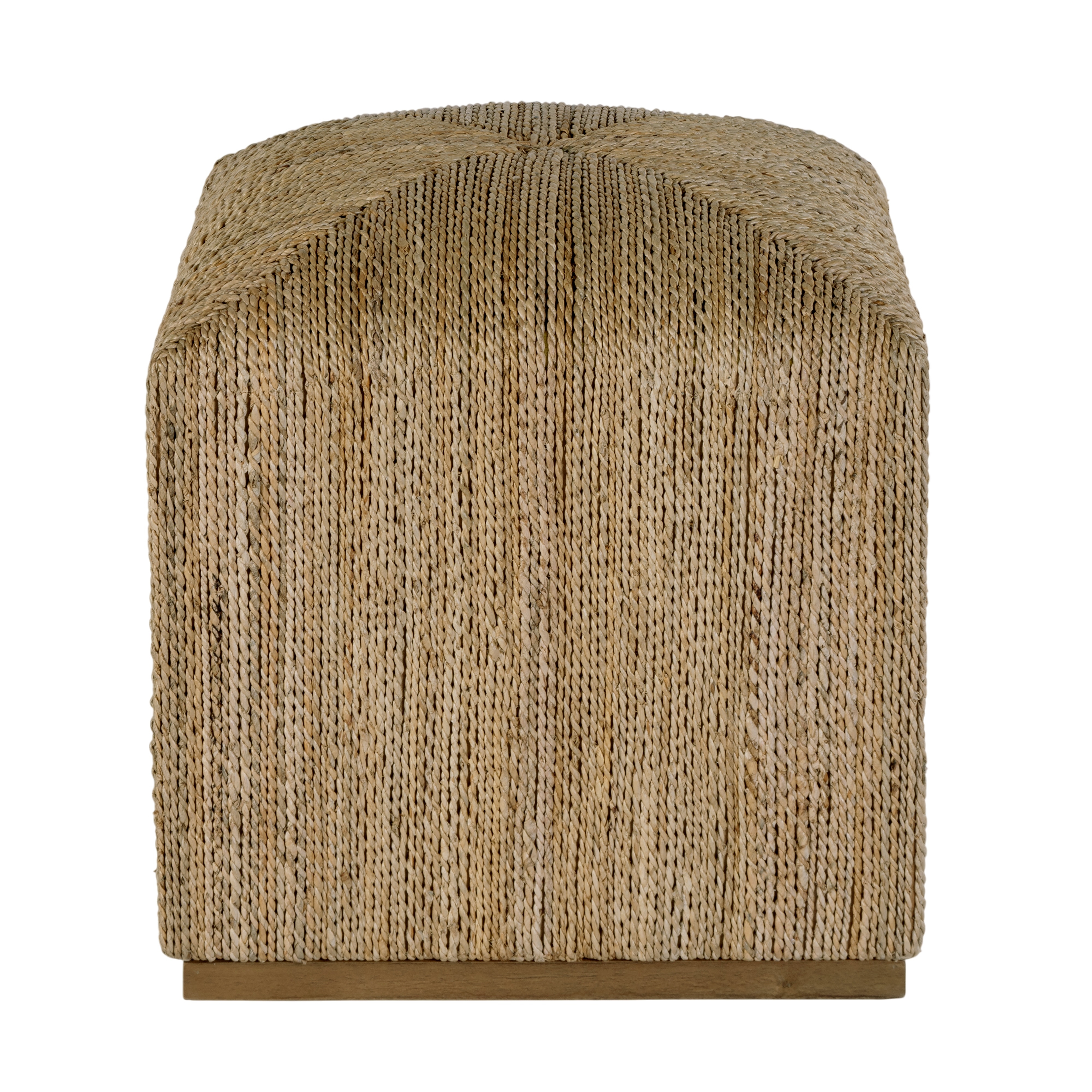 Como Natural Rattan Accent Stool - Image 3