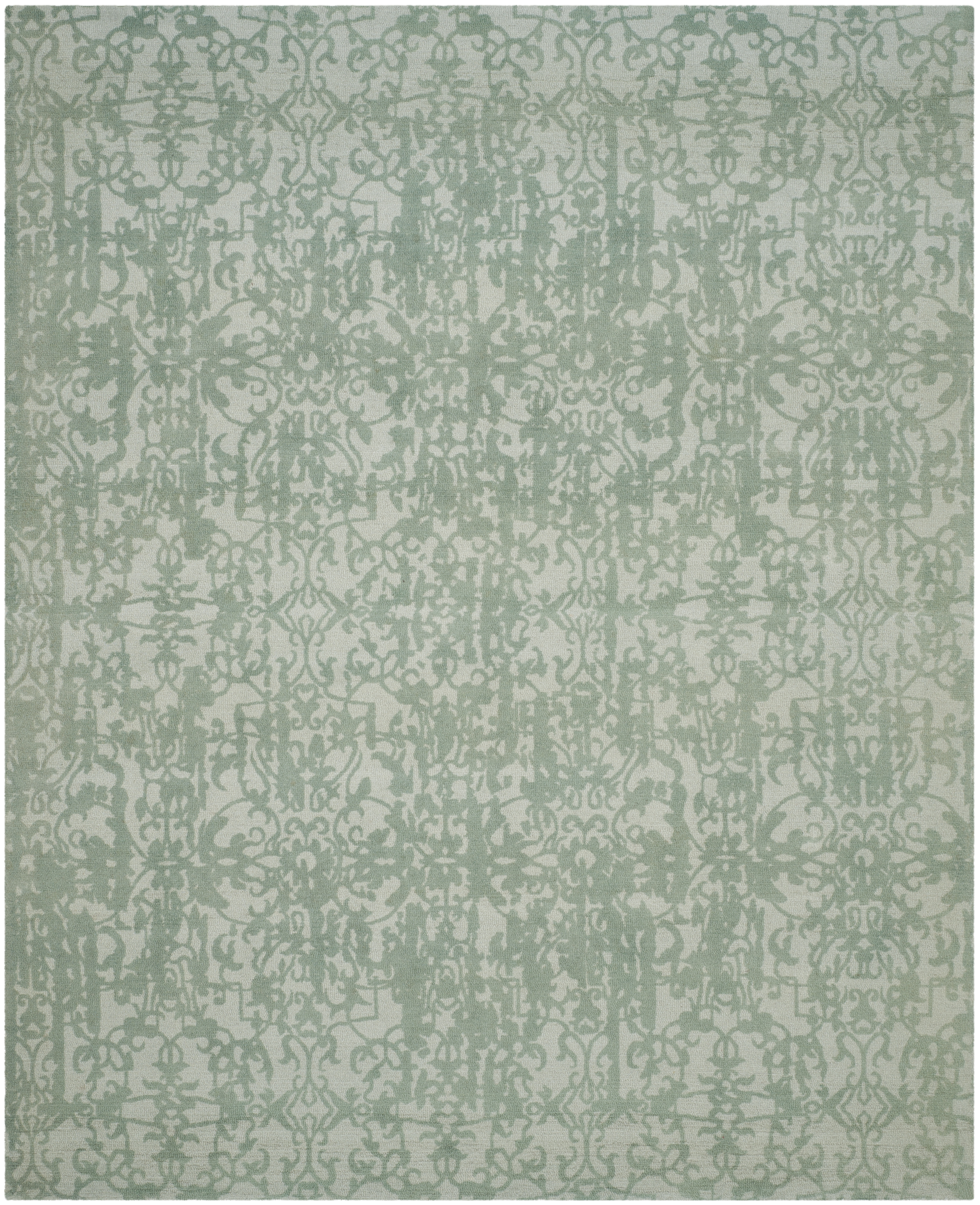 Arlo Home Hand Tufted Area Rug, RVT101C, Grey/Turquoise,  8' X 10' - Image 0