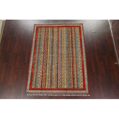 Vegetable Dye Moharramat Area Rug Hand-Knotted 6X8 - Image 0