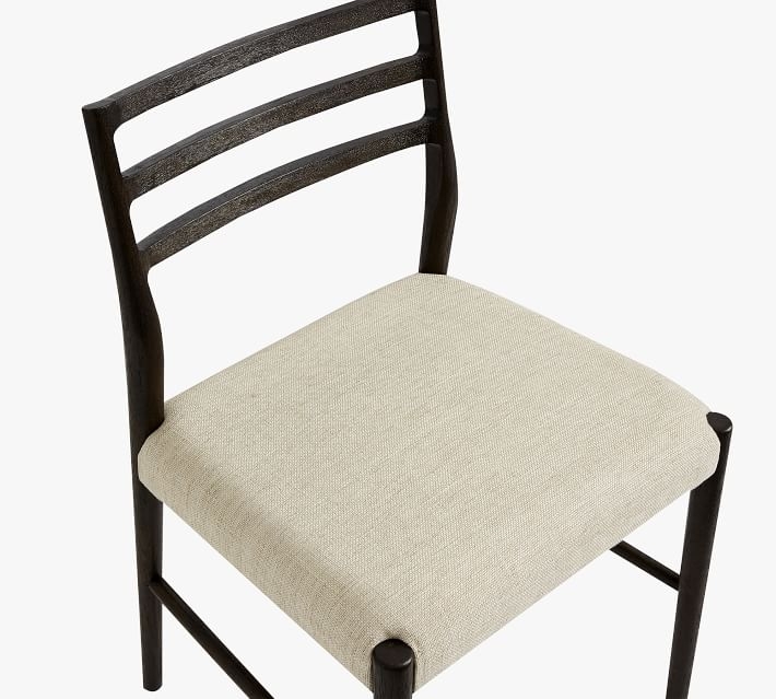 Quincy Basketweave Dining Chair, Black - Image 6