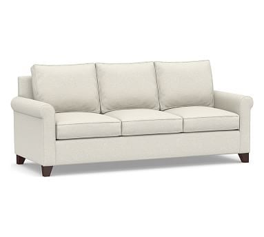 Cameron Roll Arm Upholstered Grand Sofa 98", Polyester Wrapped Cushions, Performance Boucle Oatmeal - Image 0