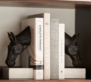 Bronze Horse & Marble Bookends - Image 3