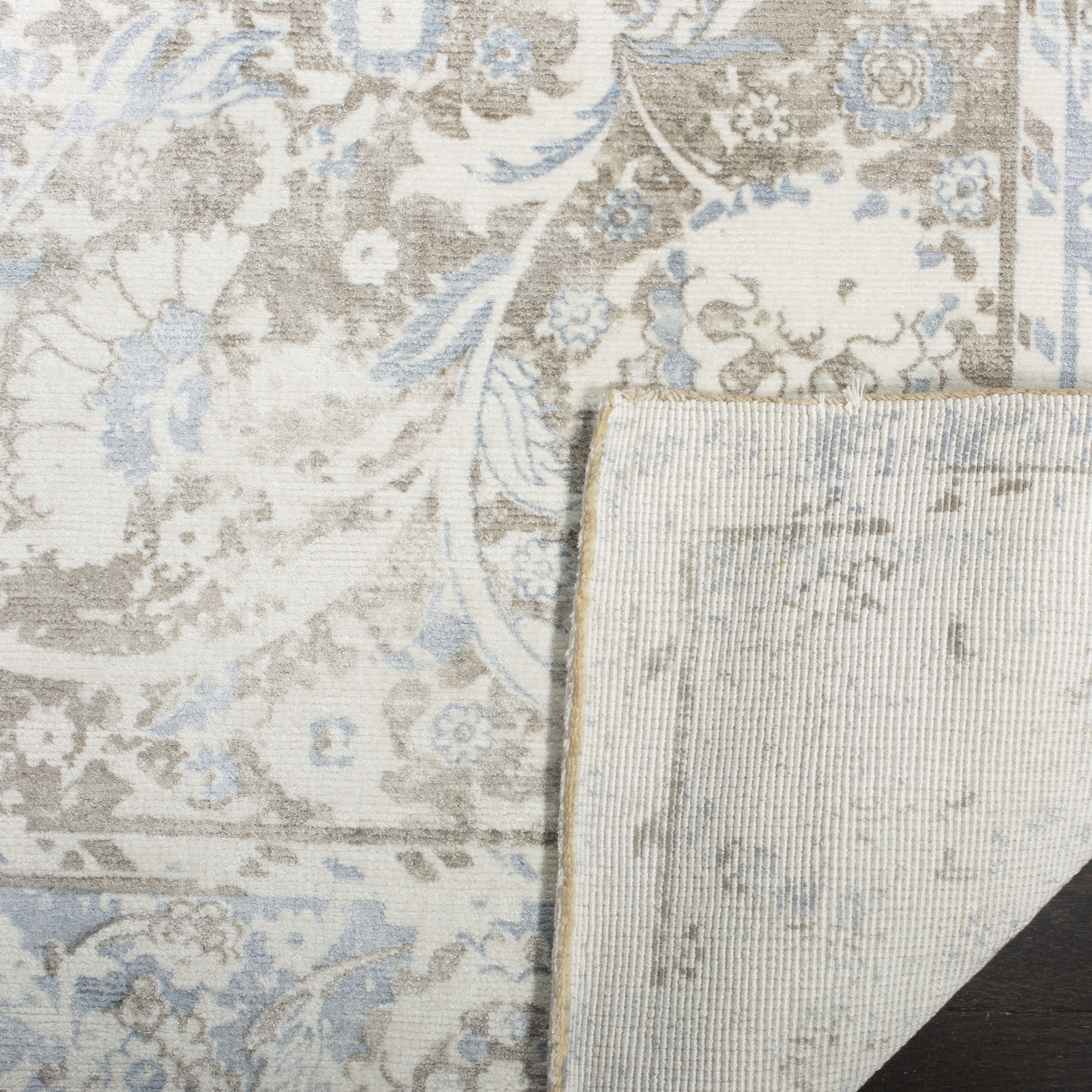 Arlo Home Woven Area Rug, MIR973M, Blue/Charcoal,  8' X 10' - Image 2