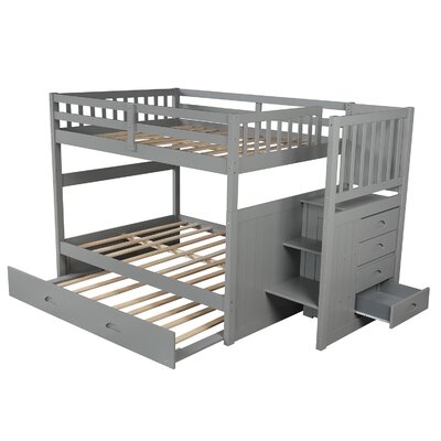 Bruening Full Over Full Bunk Bed With Trundle - Image 0