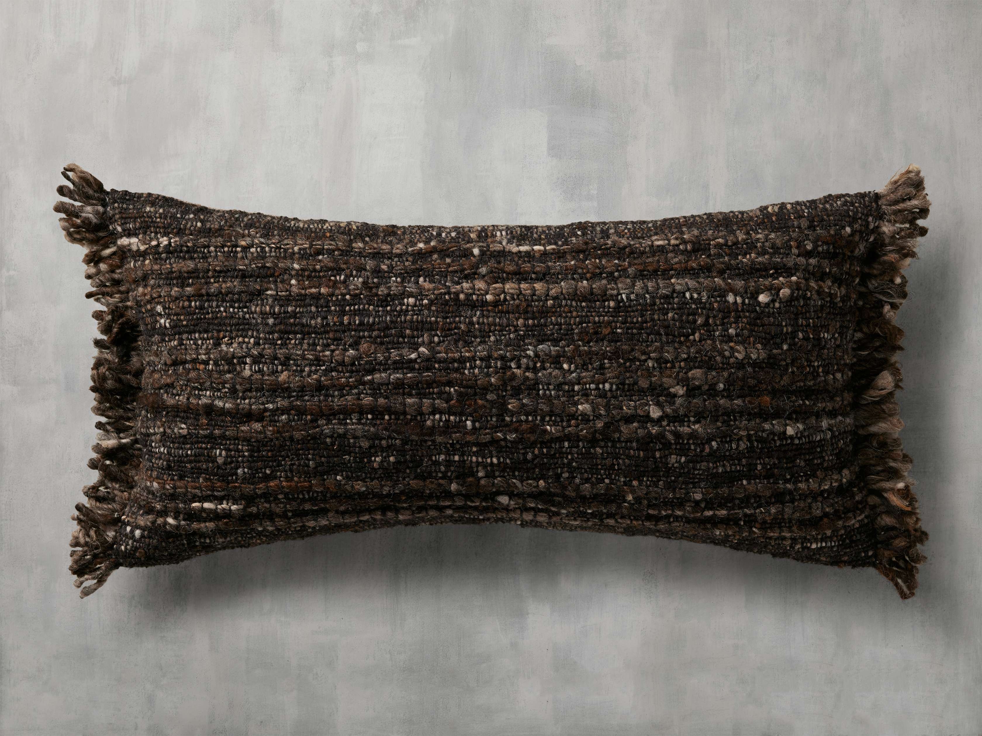 Prado Pillow Cover in Cotton Brown - Image 0