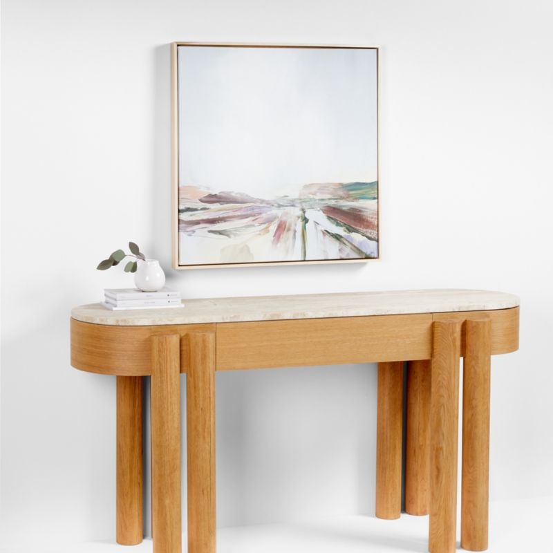 "Beauty" Framed Reproduction on Canvas Wall Art 30"x30" by Dan Hobday - Image 1