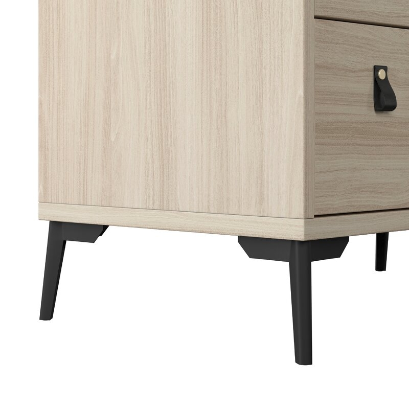 Brentwood 2-Drawer Nightstand, Tan - Image 3