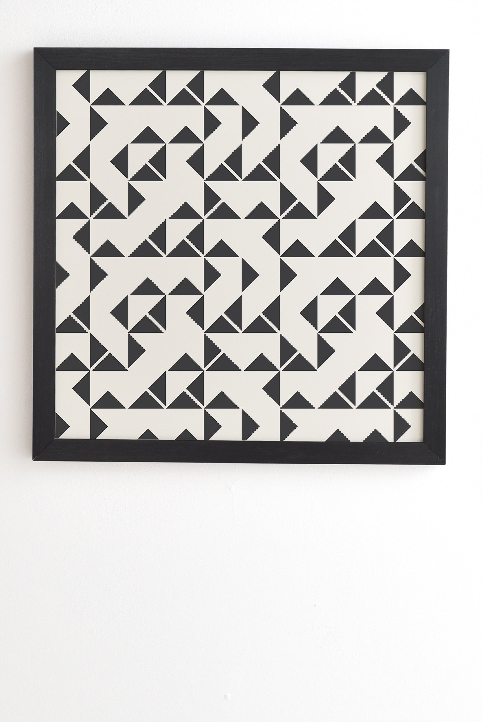 Holli Zollinger Pinwheels Black Framed Wall Art - 12" x 12" - Image 1
