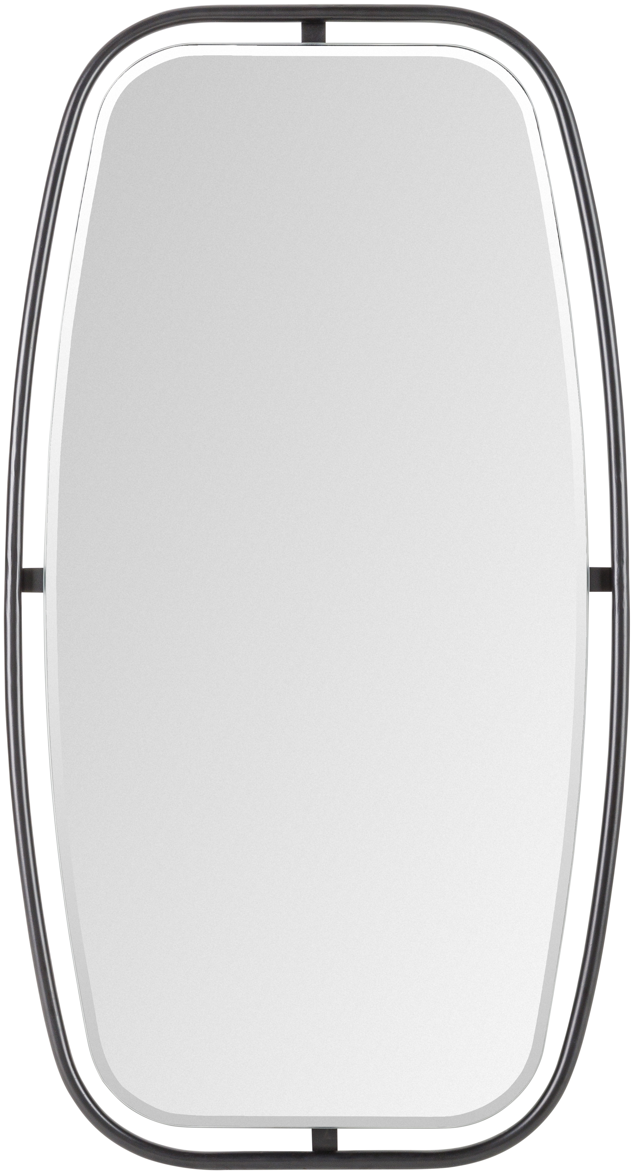 Girona Black 32"H x 17"W x 1"D Accent Mirror - Image 0