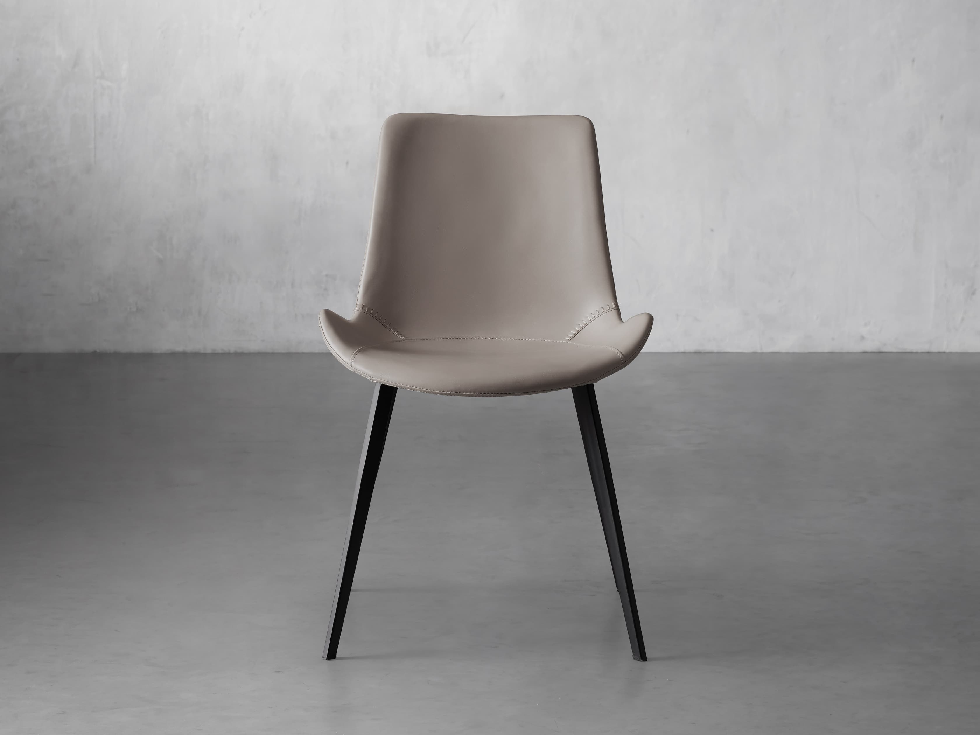 Gage Dining Chair Faux Leather in Natural  Cashmere - Image 0