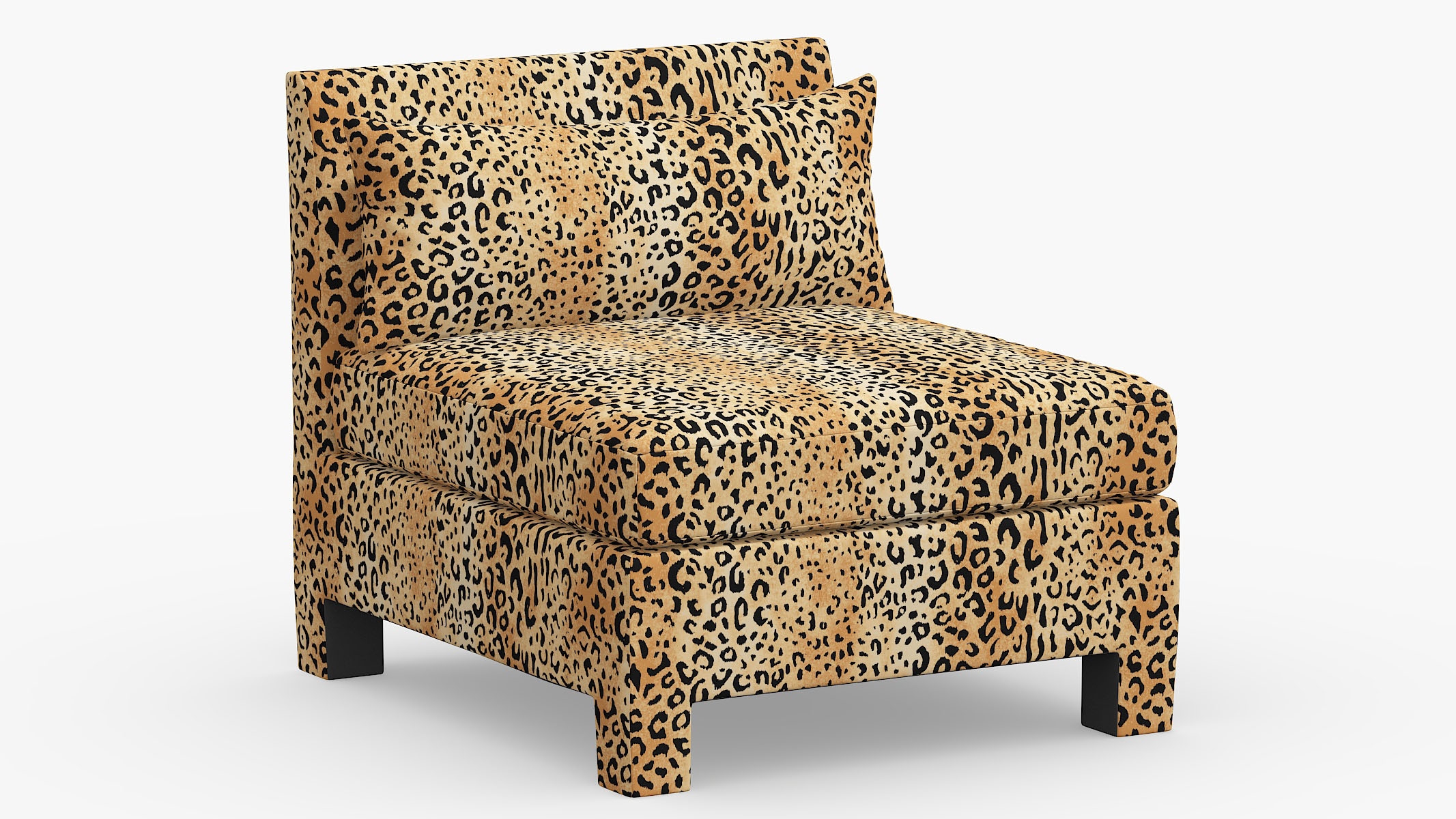 Modern Slipper Chair, Leopard - Image 0