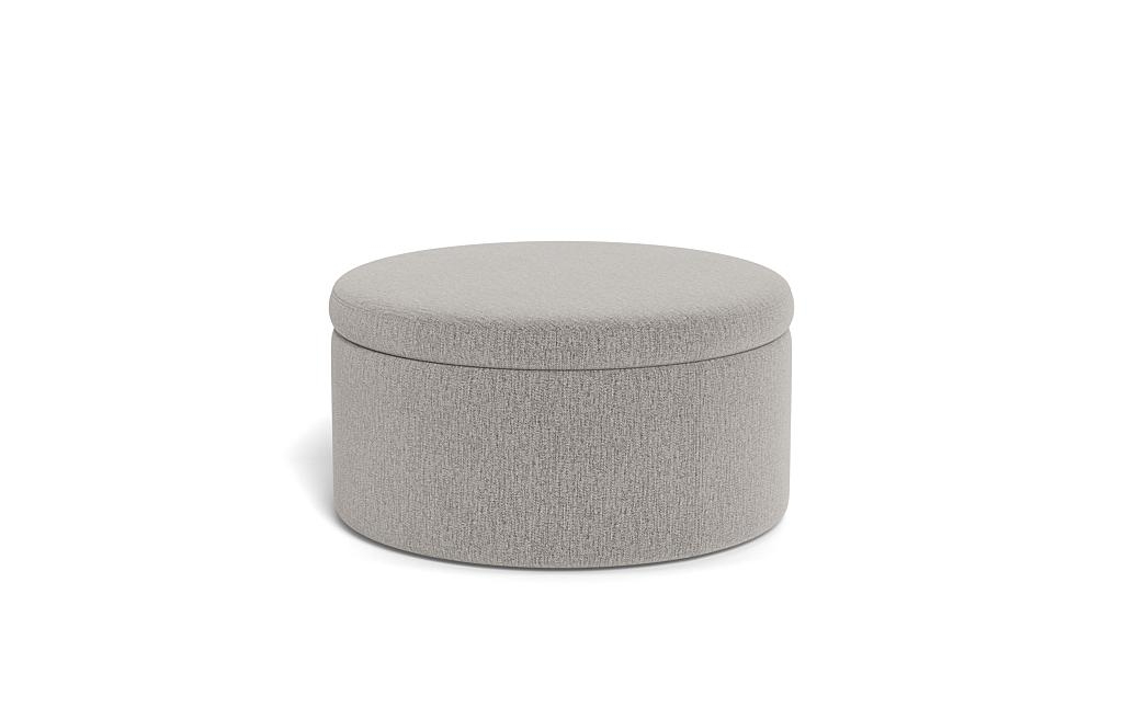 Colten Round Storage Coffee Table Ottoman - Image 2