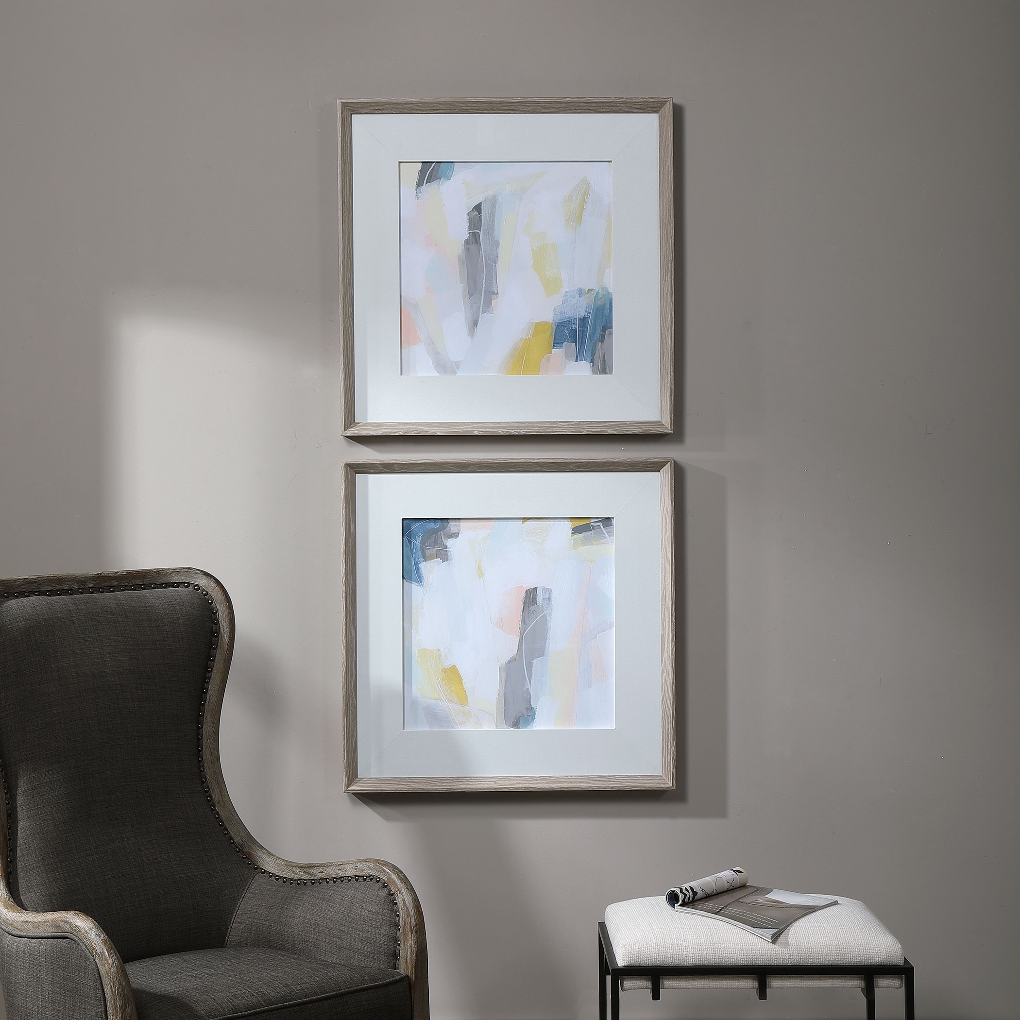 Fractal Pastel Abstract Art, Set of 2 - Image 6