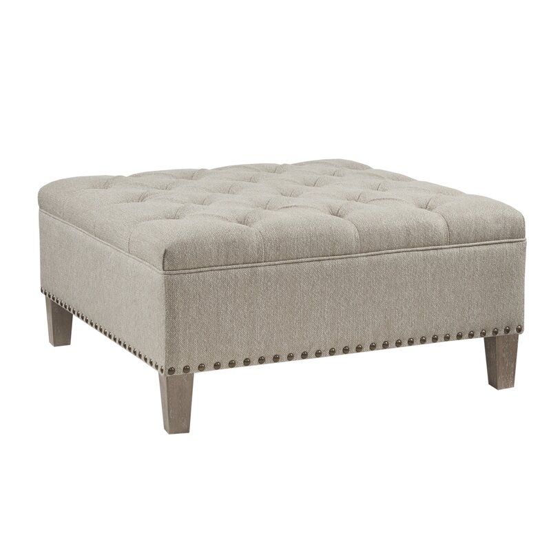 Sigler Wide Tufted Square Cocktail Ottoman, 35.5" - Image 0