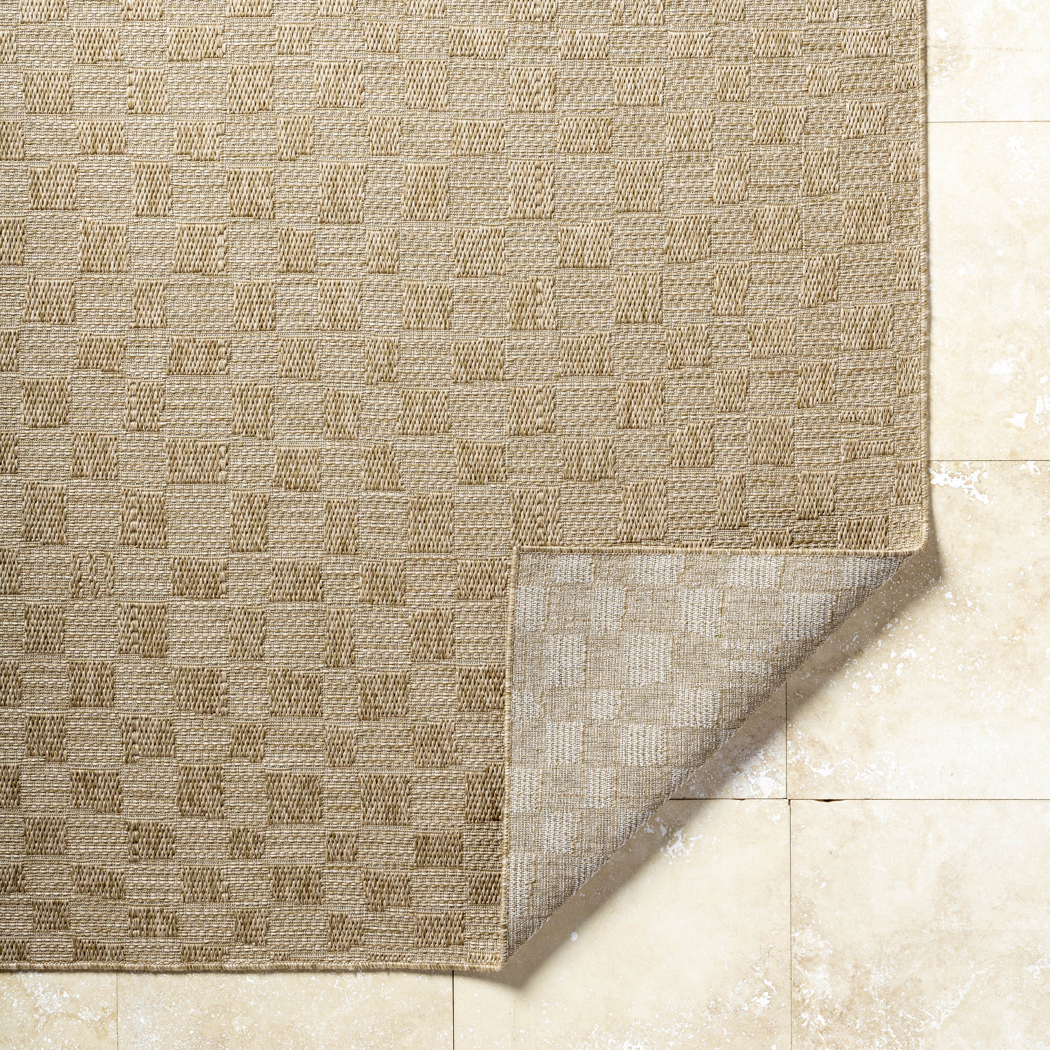 Sandra Beige Outdoor 7'10" x 10' Machine Woven Rug - Image 4