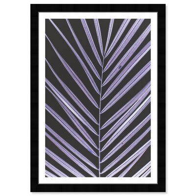 Purple Palm - Picture Frame Graphic Art Print on Paper - Image 0