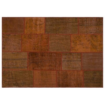 One-of-a-Kind Plazonja Hand-Knotted 1960s Turkish Brown 5'3" x 7'7" Area Rug - Image 0