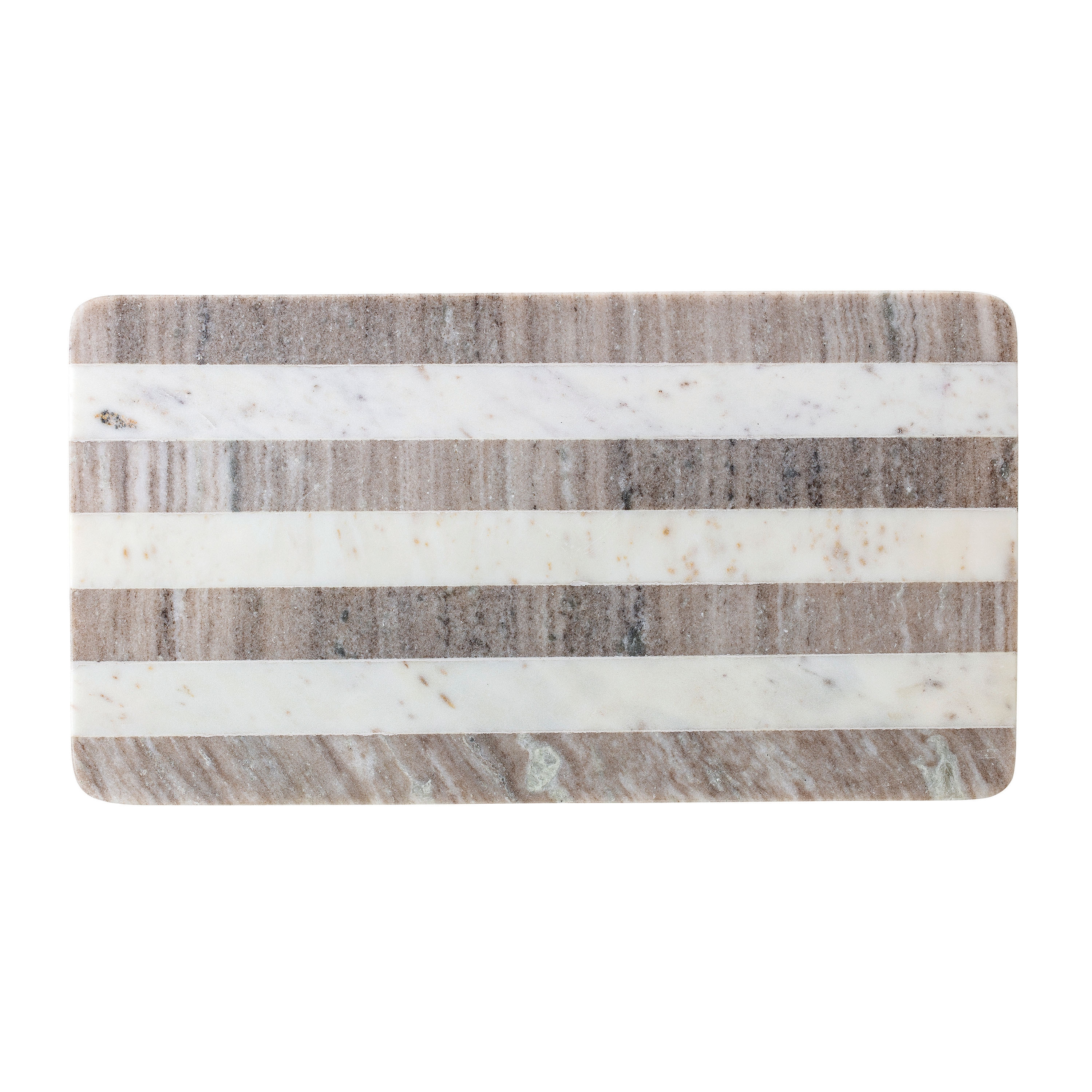 Beige Marble Cutting Board with White Stripe - Image 0
