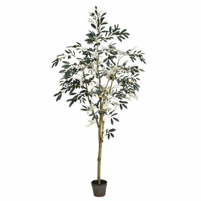 Artificial Potted Olive Floor Foliage Tree in Pot - Image 0