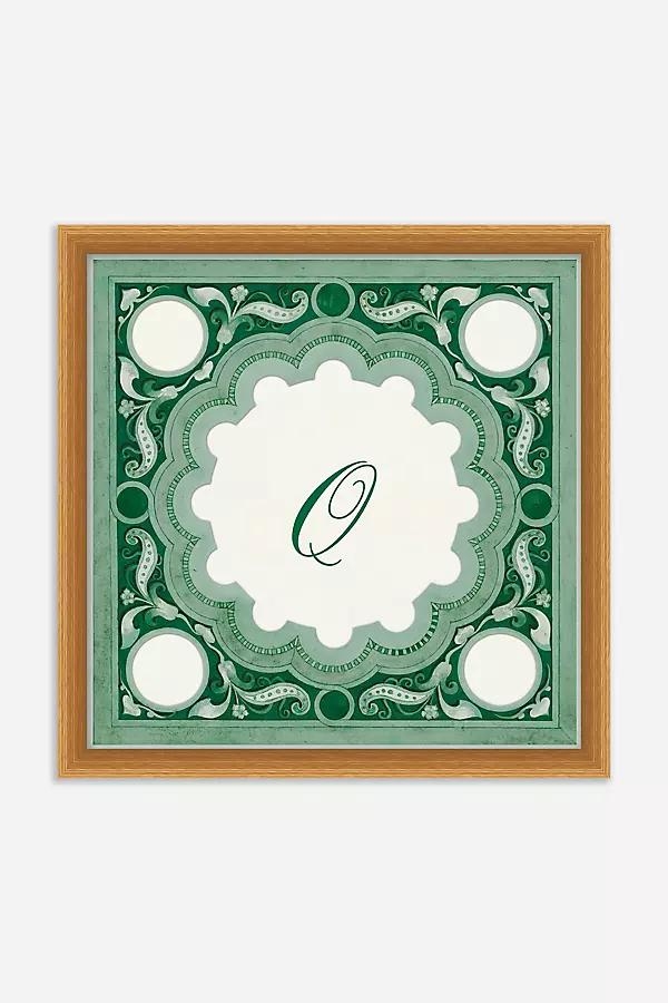 Ornamental Script Monogram Wall Art - Image 0