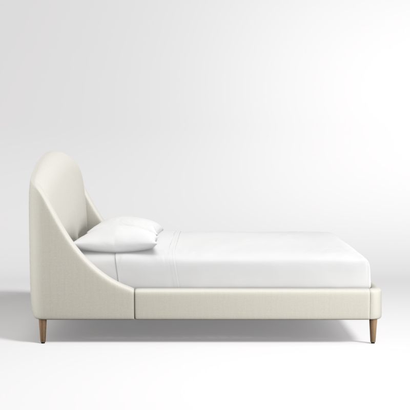 Lafayette Ivory Upholstered King Bed without Footboard - Image 1