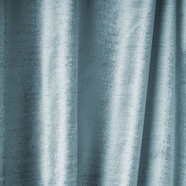 Luster Velvet Curtain, Silver Mist, 48"x96" - Image 1