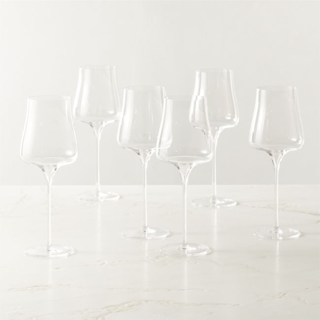 Estera Clear Red Wine Glasses Set of 6 - Image 0