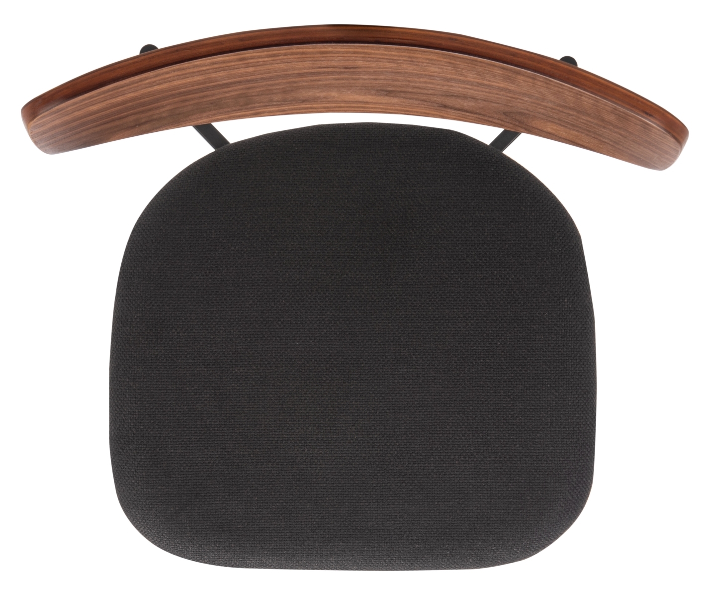 Ryker Dining Chair - Walnut / Black - Safavieh - Image 5