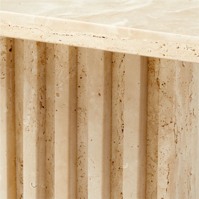 Carve Travertine Small Cocktail Table - Image 10