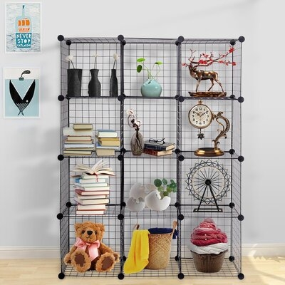 DIY 12 Cube Grid Wire Cube Shelves - Image 0