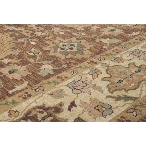 Soumek Brown Indoor 4' x 6' Handmade Rug - Image 1
