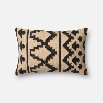 Geometric Wool Blend Throw Pillow - Image 0