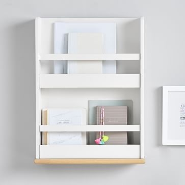 Sydney Slim Bookrack, White, WE Kids - Image 1