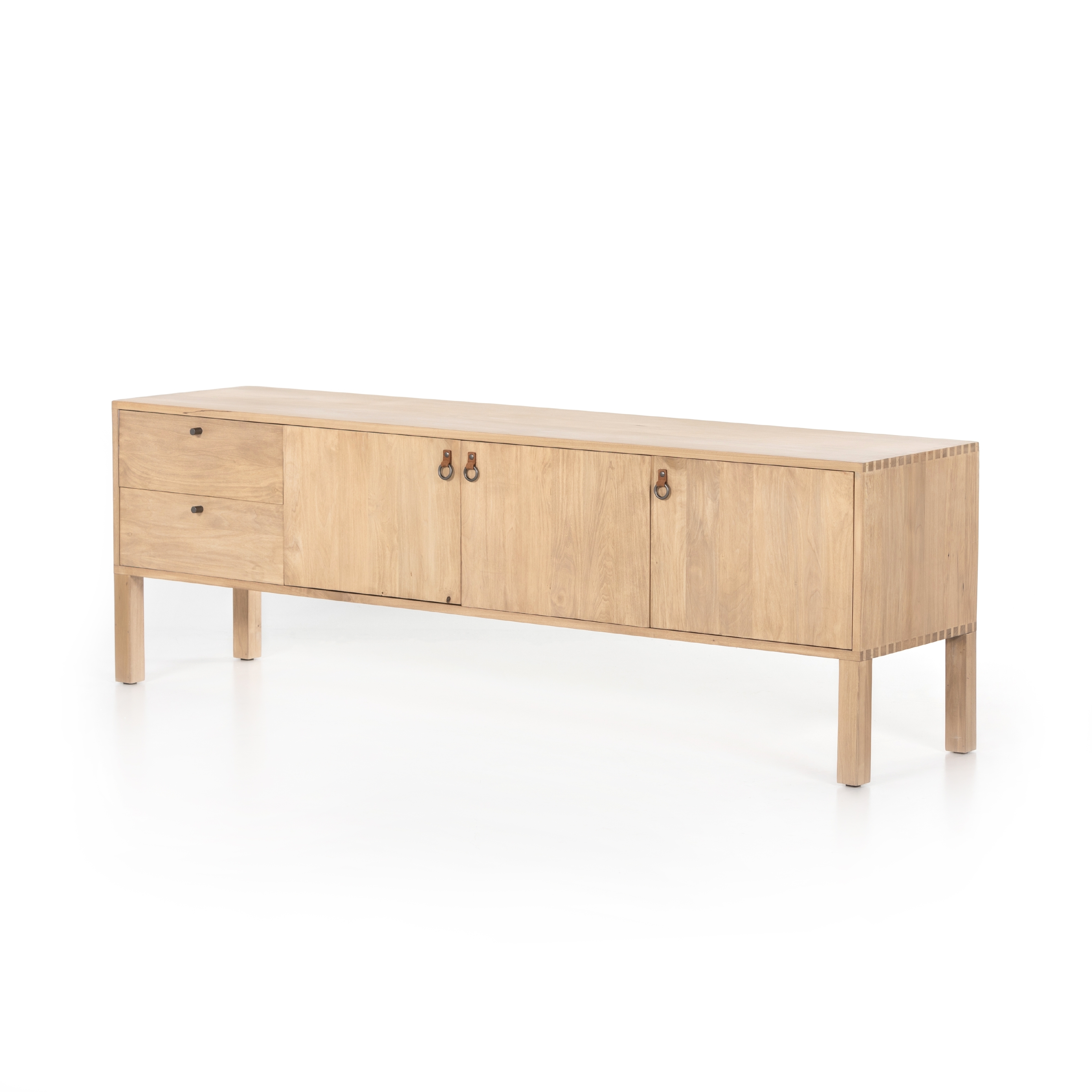 Isador Media Console-Dry Wash Poplar - Image 1