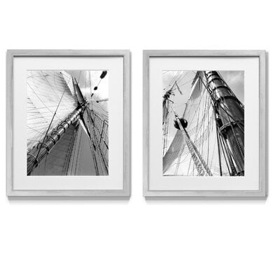 Set Sail II - 2 Piece Picture Frame Graphic Art Print Set on Paper - Image 0