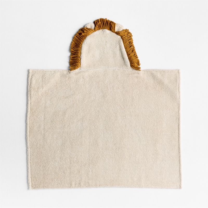 Lion 100% Organic Cotton Hooded Baby Towel - Image 4