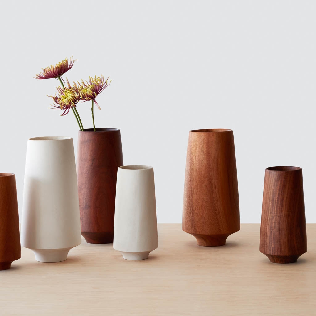 The Citizenry Tikal Wood Vase | White - Image 4
