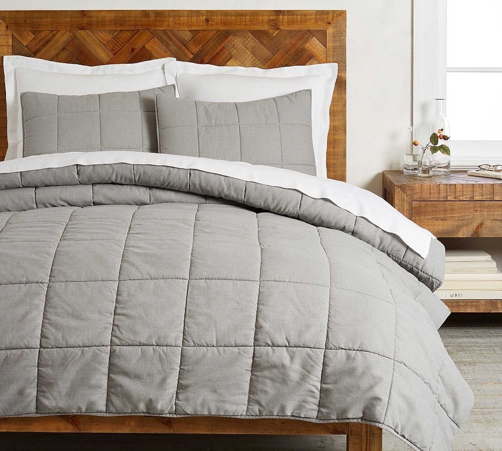 Gray Garment Washed Comforter, Full/Queen - Image 0