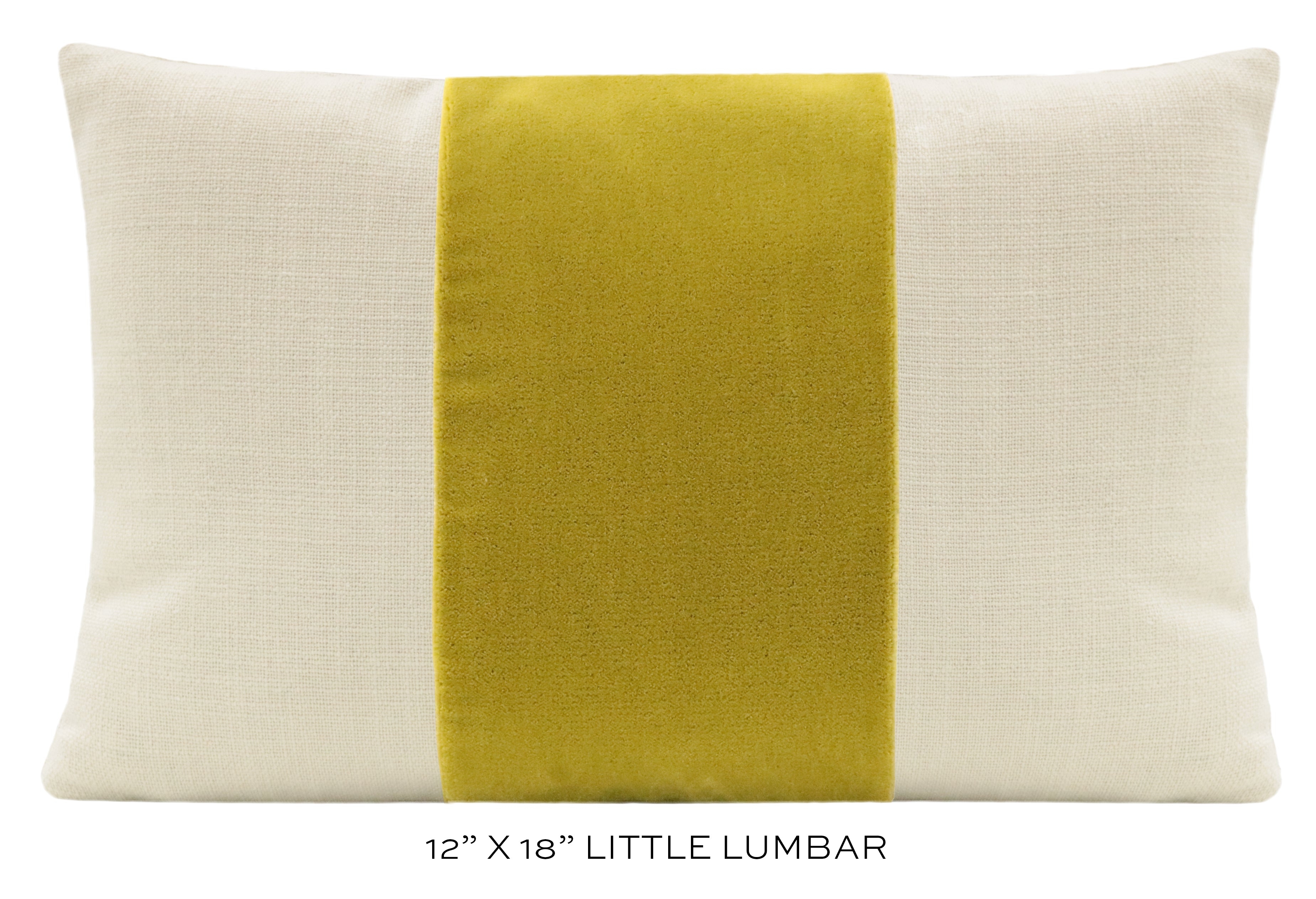 PANEL :: MOHAIR VELVET // CHARTREUSE - 14" X 36" - Image 3