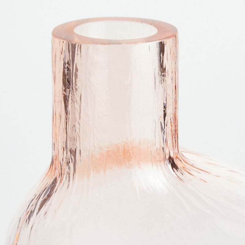 Cecillia Large Pink Glass Vase - Image 4