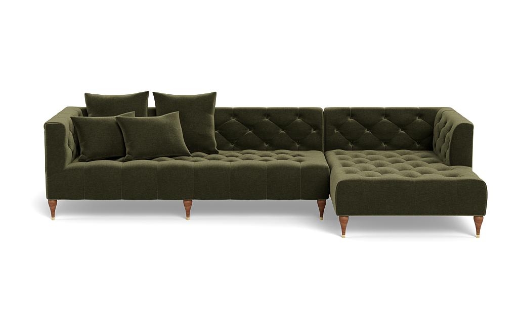 Ms. Chesterfield Sectional Sofa with Right Chaise by Apartment Therapy - Image 0