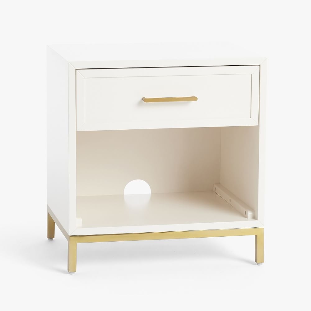 Blaire Nightstand, Lacquered Simply White - Image 0