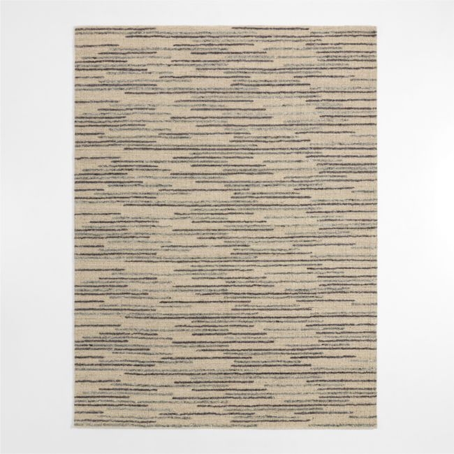 Udaipur Textured Wool Handwoven Grey Area Rug 10'x14' - Image 0